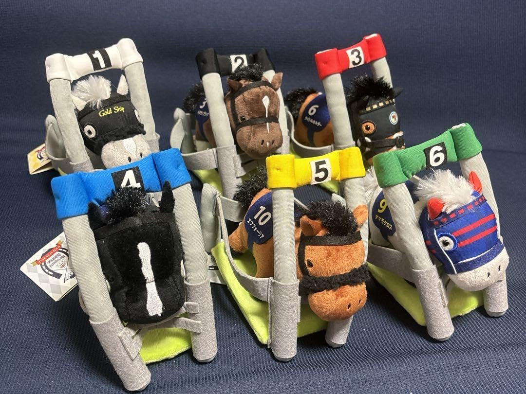 タグ付き サラブレッドコレクション ゲートインぬいぐるみ A B 6個セット タグ付き サラブレッドコレクション ゲートインぬいぐるみ A B 6個