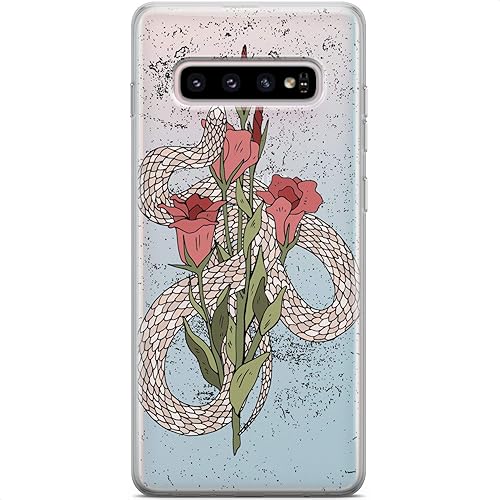 Miniatura 24 de Mertak Funda compatible con Samsung Galaxy S25 Ultra S24 S23 FE 5G S22 Plus S21 S20 S10+ Acuarela Flexible Ligero Muertes Cabeza Polilla Protectora