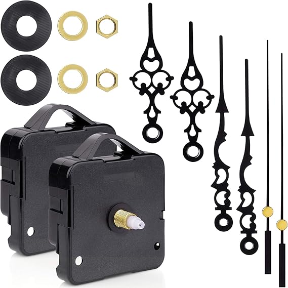 2Pack Clock Motor Movement with Battery Clock Parts