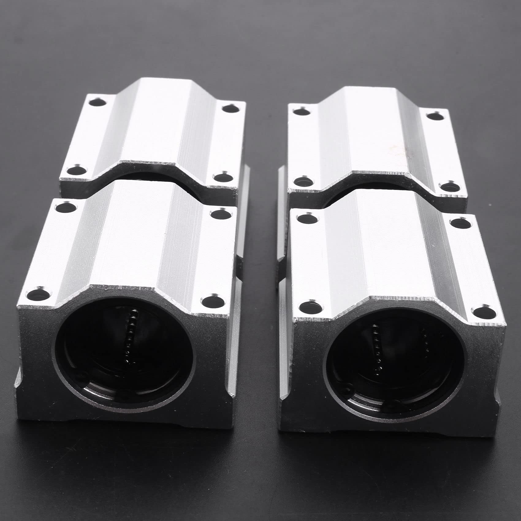 4 pezzi SC20UU 20 mm in alluminio movimento lineare cuscinetto a sfere boccola per