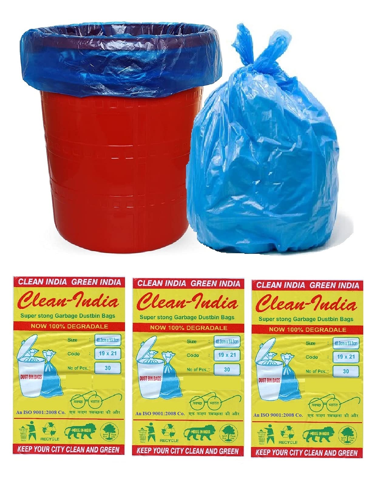 Clean India Garbage Bags - Medium Size -21