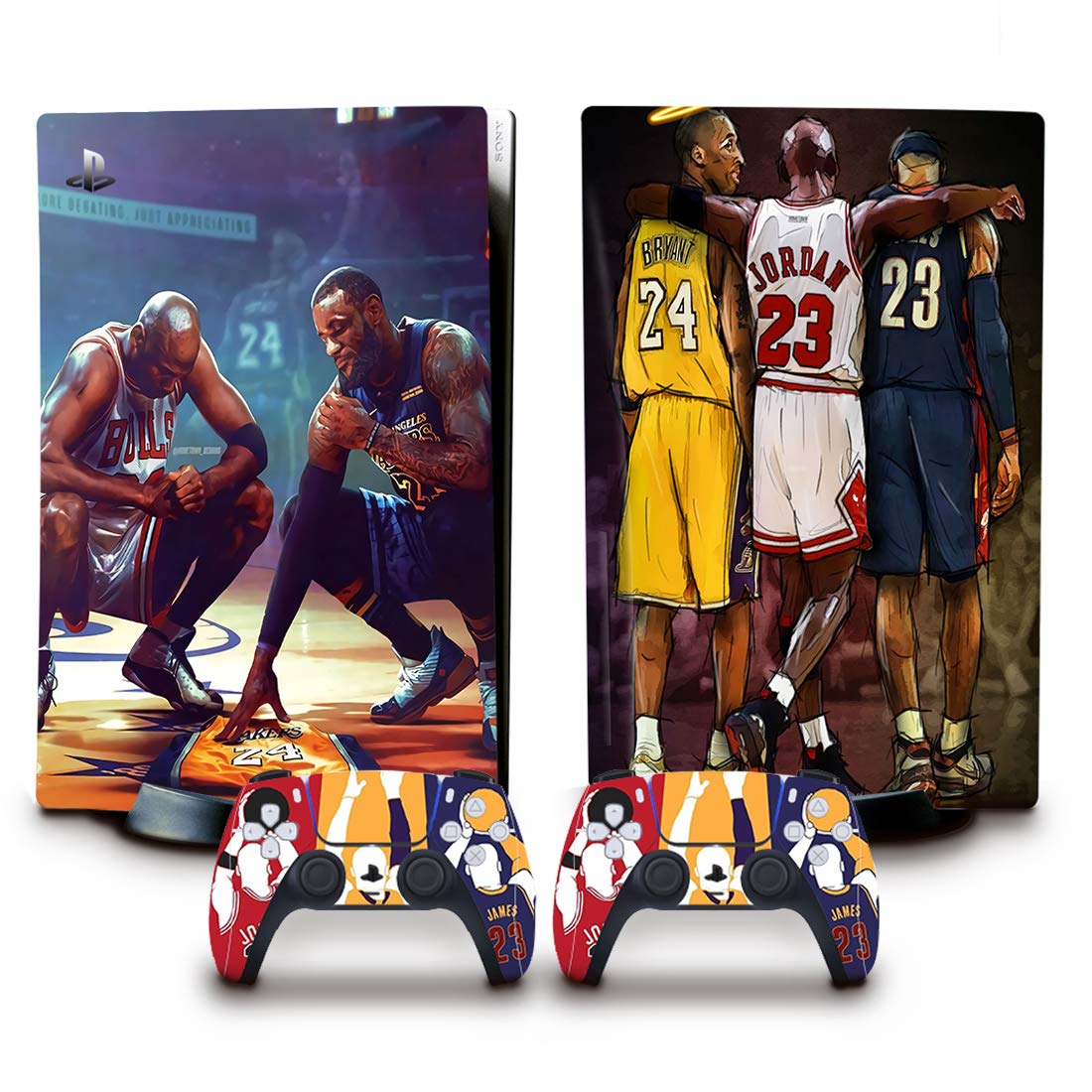 PEYANZ Vinyl Skin Compatible with PS5 Disk Edition HD Print Scratch Resistant Bubble-Free Application