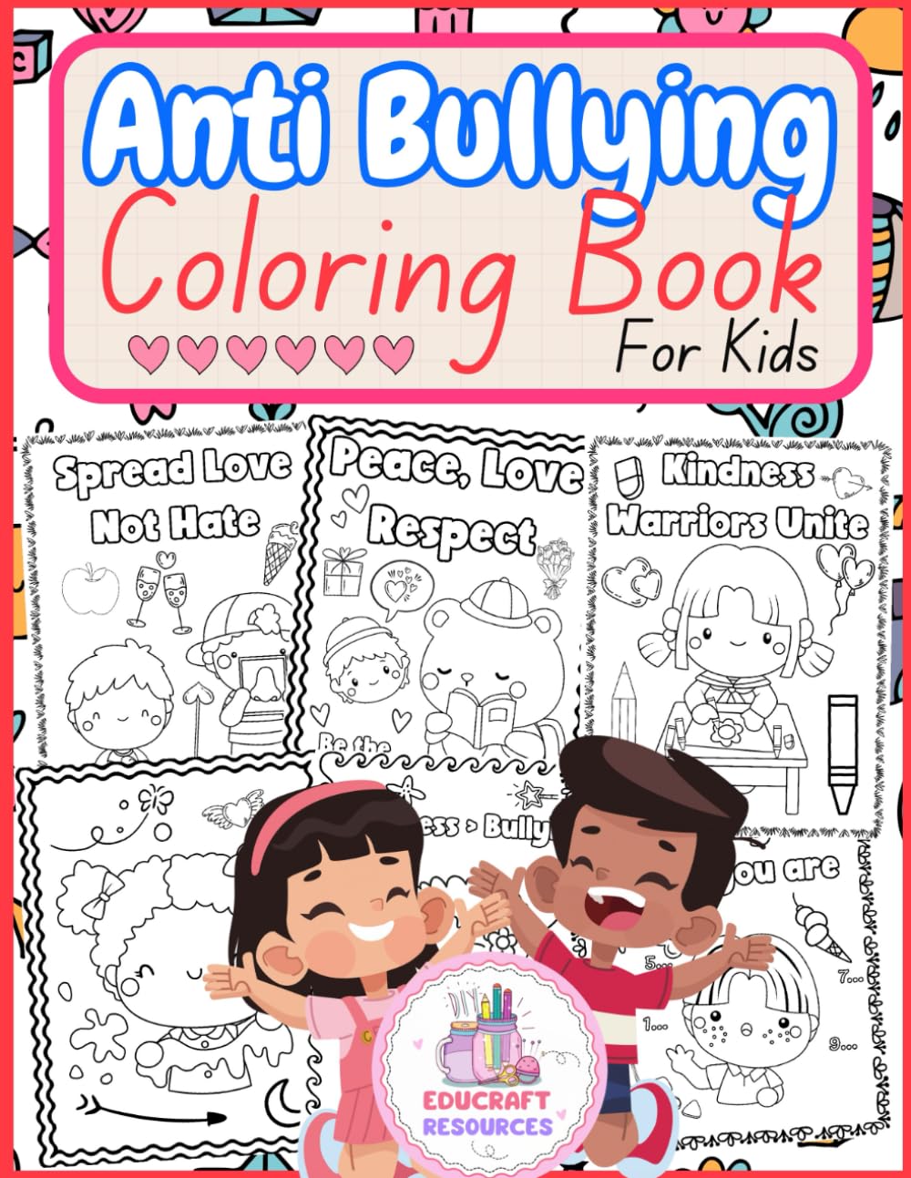 Bullying Prevention Month Coloring Book for kids "October anti bullying coloring book " "anti bullying coloring activities for kids": National ... kids | anti bullying coloring pages for kids