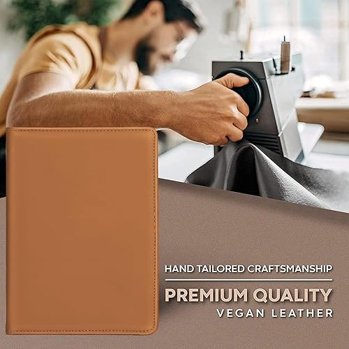 Miniatura 4 de Gorbado Carpeta Junior Padfolio  Carpeta A5 con bloc de escritura de 5 x 8 pulgadas y bolsillo interior de almacenamiento, organizador ejecutivo de