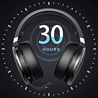 Vista 5 de KOFIRE UG-06 Wireless Gaming Headset for PS4 PS5 PC, 30H Playtime, Low Latency, Noise Cancelling Over Ear Bluetooth Gaming Headphones with Dual Mic