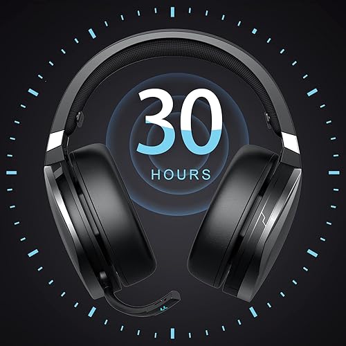 Miniatura 5 de KOFIRE UG-06 Wireless Gaming Headset for PS4 PS5 PC, 30H Playtime, Low Latency, Noise Cancelling Over Ear Bluetooth Gaming Headphones with Dual Mic,