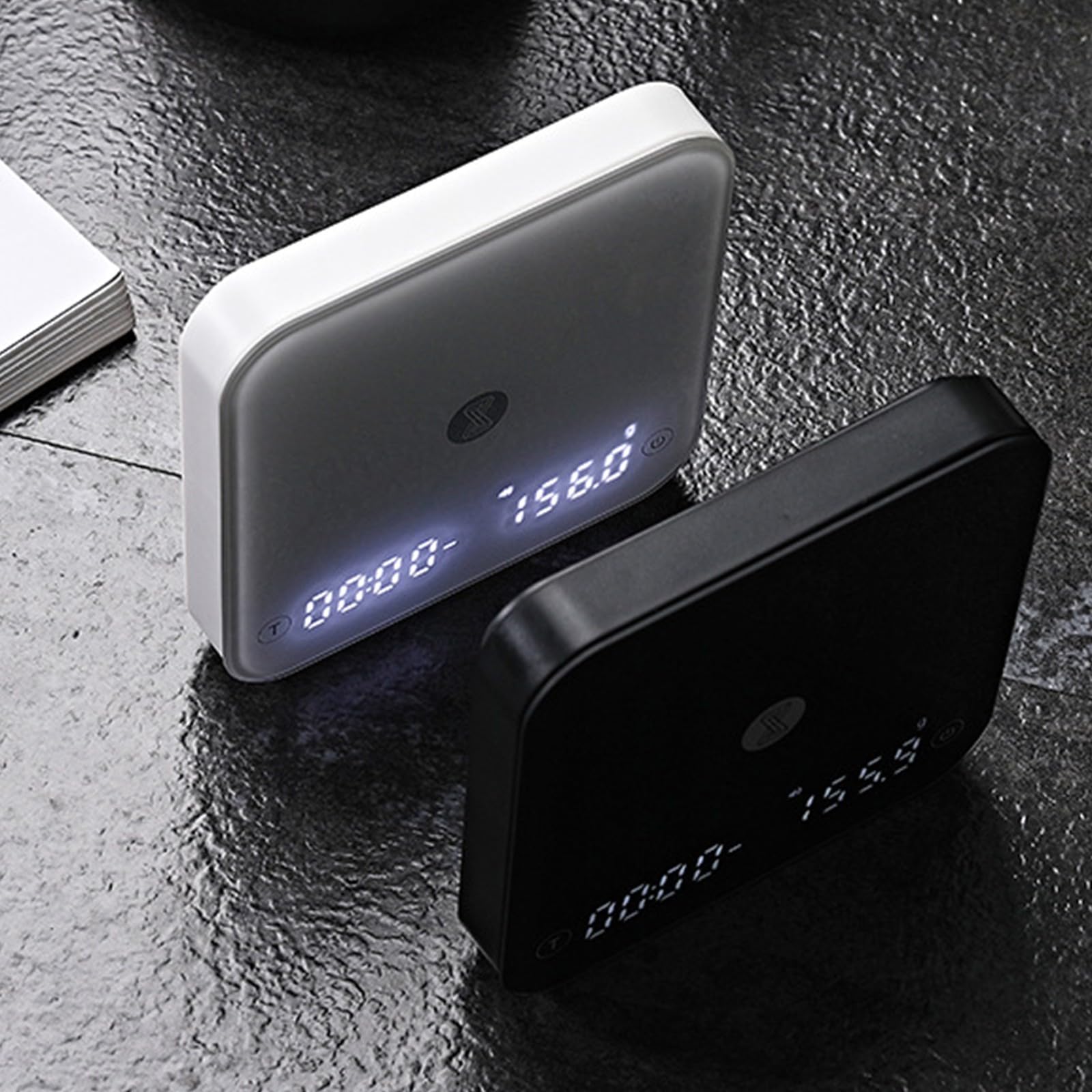 Bilancia da Cucina Digitale in Miniatura con pesatura precisione e Timer multifunzionali per la Preparazione del caffè Bilancia da Cucina precisione dal Design Compatto con Timer