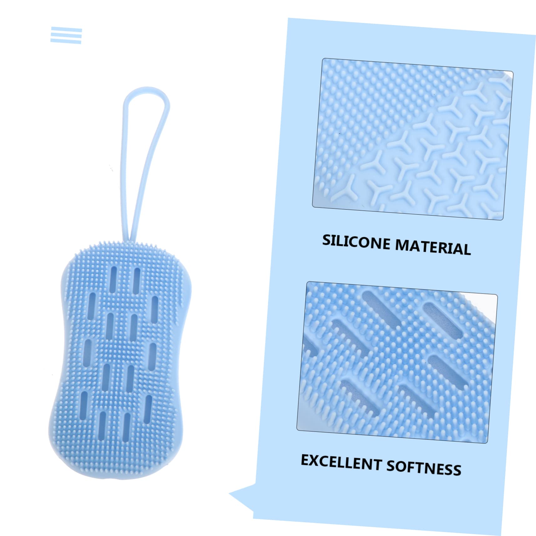 FOMIYES 4piezas Cepillos De De Exfoliantes De Guantes De Masaje Doble Cara Para Baño y Cuidado Corporal