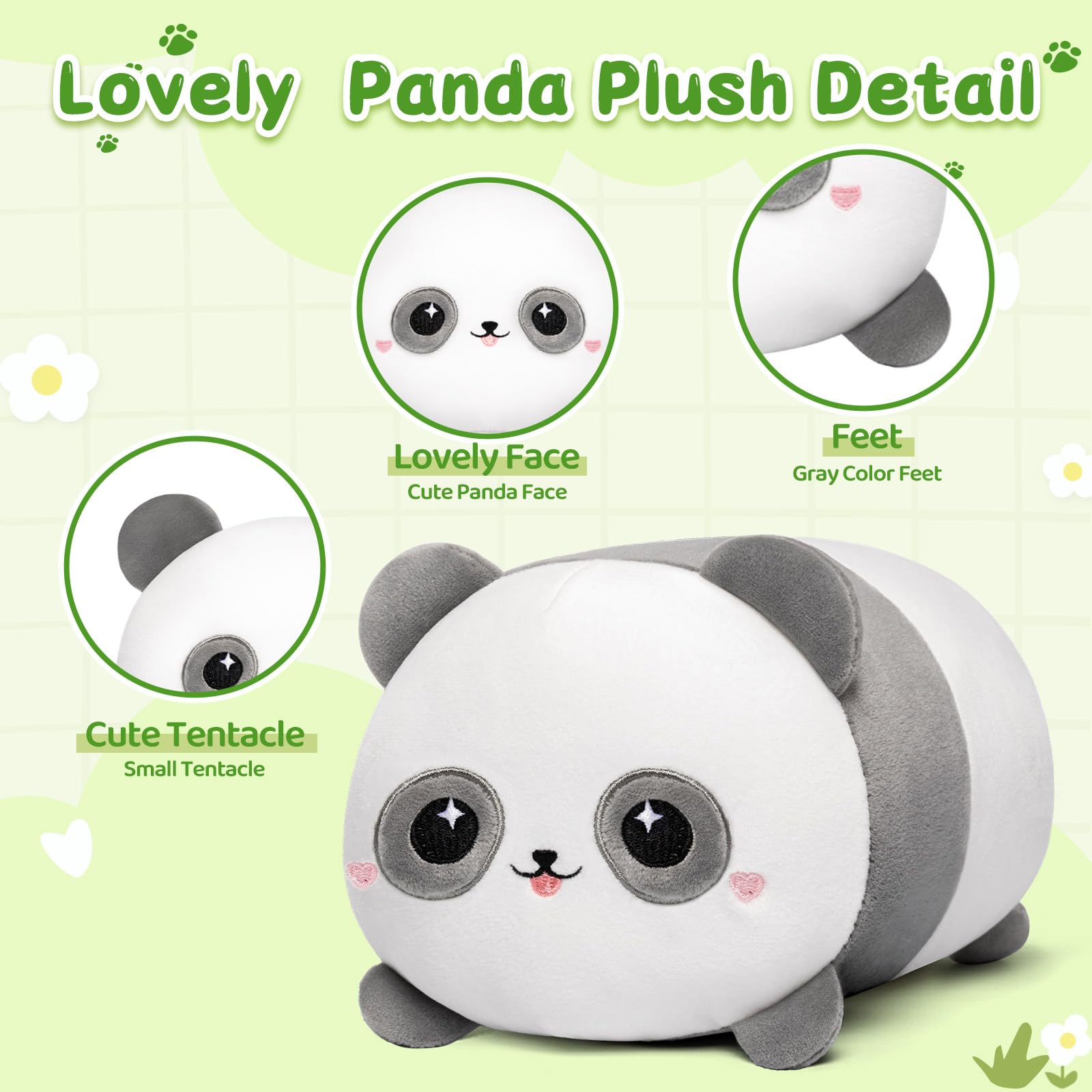 Panda Plush Cute Panda Plushies Toy Soft Plushie Cuddle Pillow