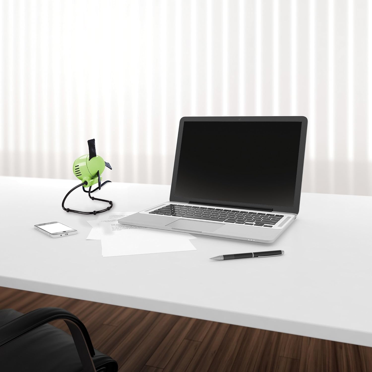Vornado Zippi Small Personal Fan for Desk, Nightstand, Tabletop, Travel and More, Sublime Green