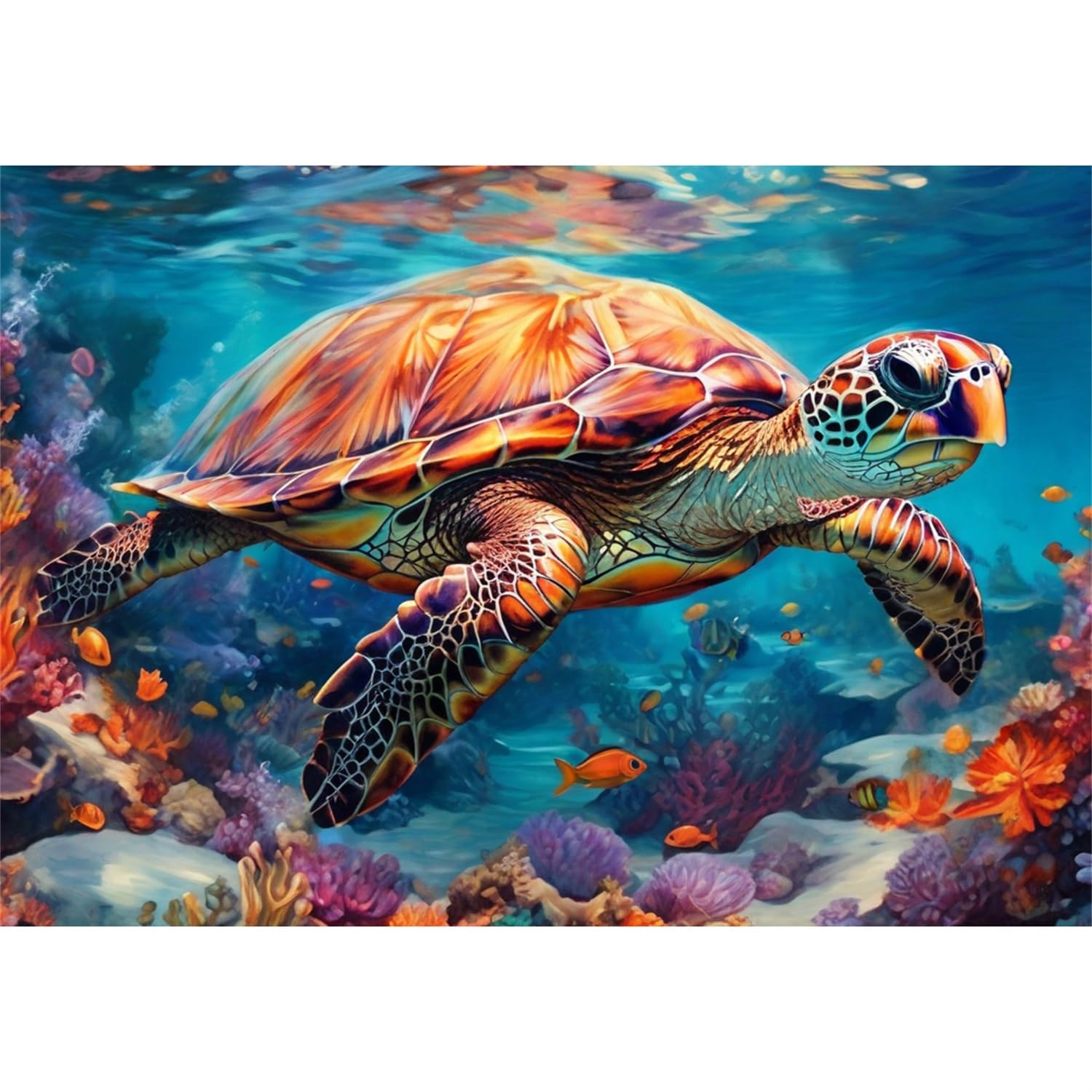 2000 Puzzles für Erwachsene Großtier-Meeresschildkröten-Puzzles Familienspiele DIY-Geschenkpapier-Puzzles 70x100cm