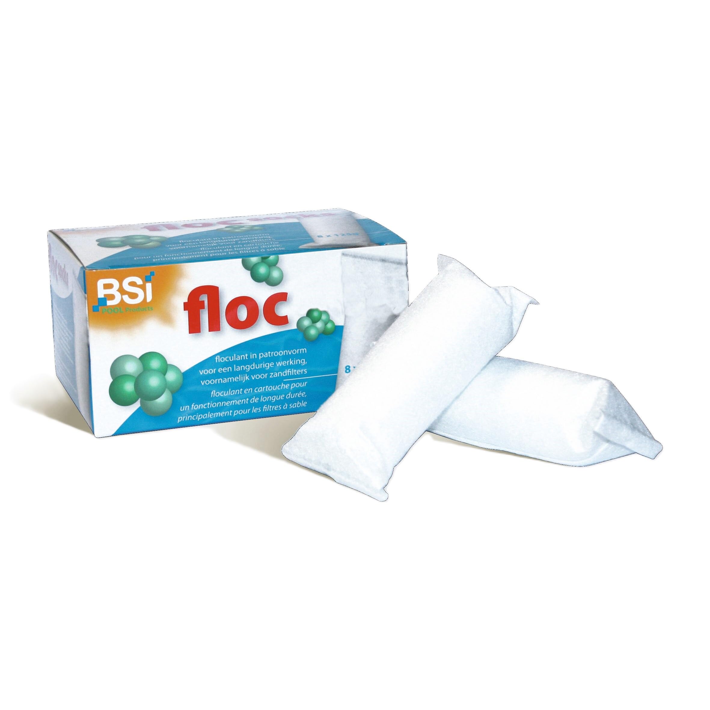 Chaussettes Floculantes Longue Durée Spécial Piscine 8 x 125g