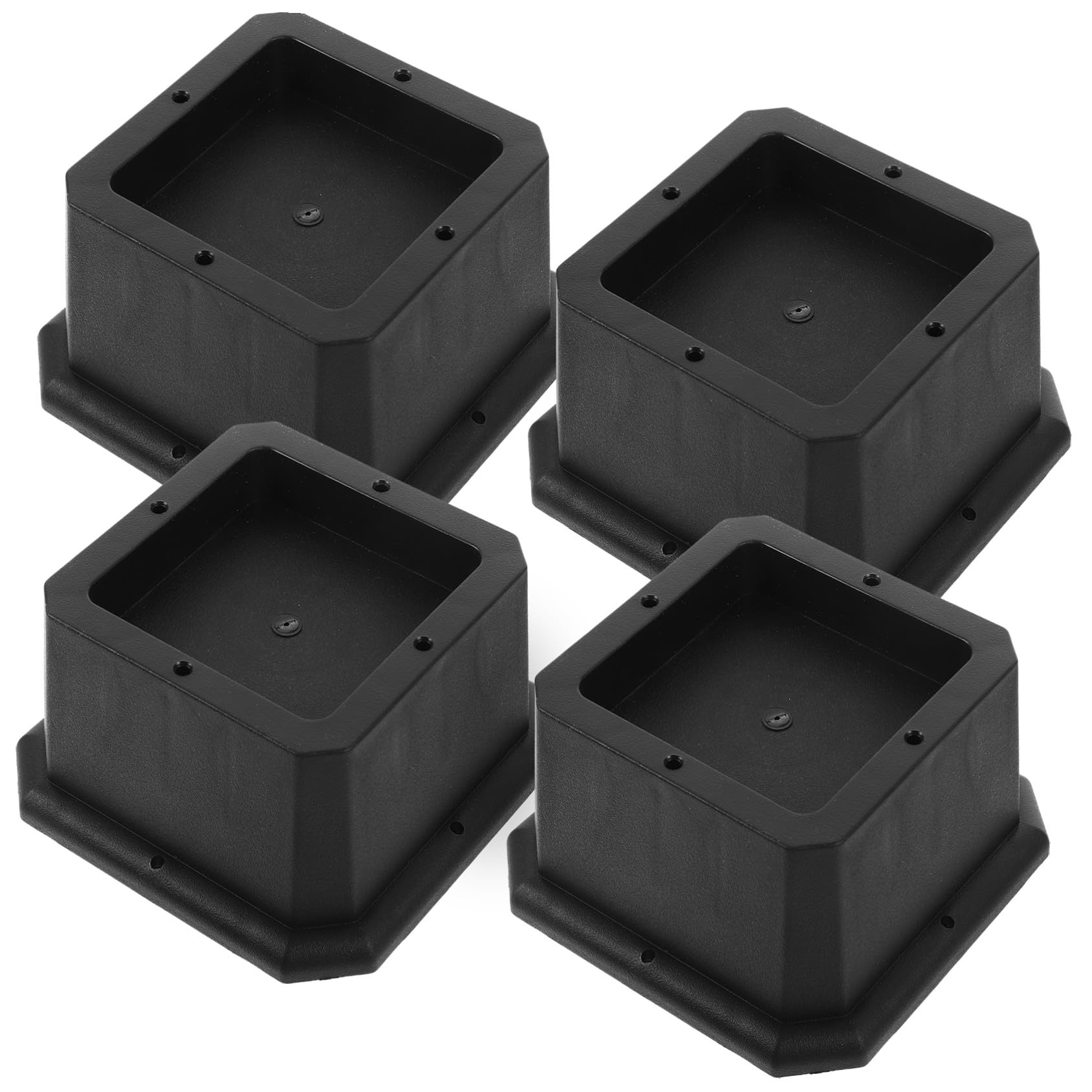 Homoyoyo Almohadillas Elevadoras Cuadradas para Patas de Cama 4 Piezas