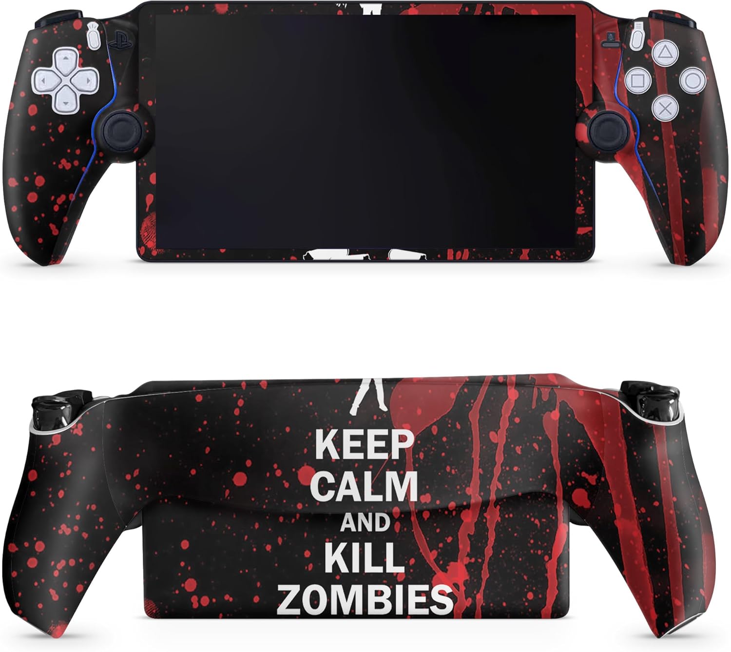 Gaming Skin Compatible with PS5 Portal Remote Player - Kill Zombies - Premium 3M Vinyl Protective Wrap Decal Cover - Easy to Apply | Crafted in The USA by MightySkins