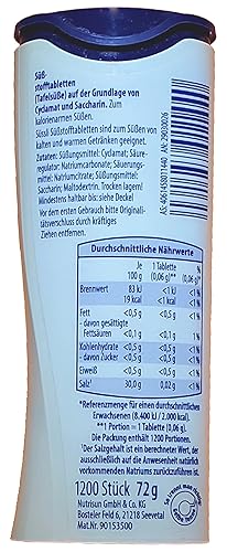 Miniatura 2 de süssli Suessli - Tabletas edulcorantes alemanas 1200 unidades en dispensador, receta sin lactosa, importado de Alemania