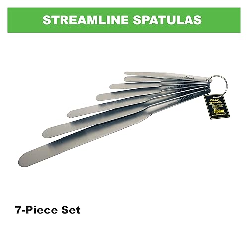 Miniatura 10 de Albion Engineering 958-G01 Streamline - Juego de 7 espátulas para calafateo y pistola manual de calafateo de salchichas B-Line B12S20, unidad 121