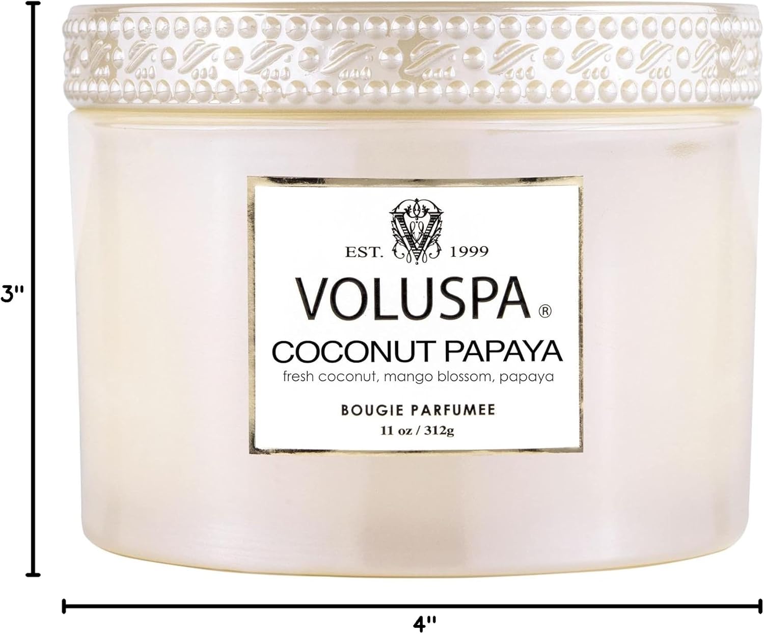 Voluspa Coconut Papaya, Corta Maison Boxed Candle, 11 oz, 45 Hour Burn Time, Coconut Wax for Clean Burning, Handcrafted in The USA - Image 8