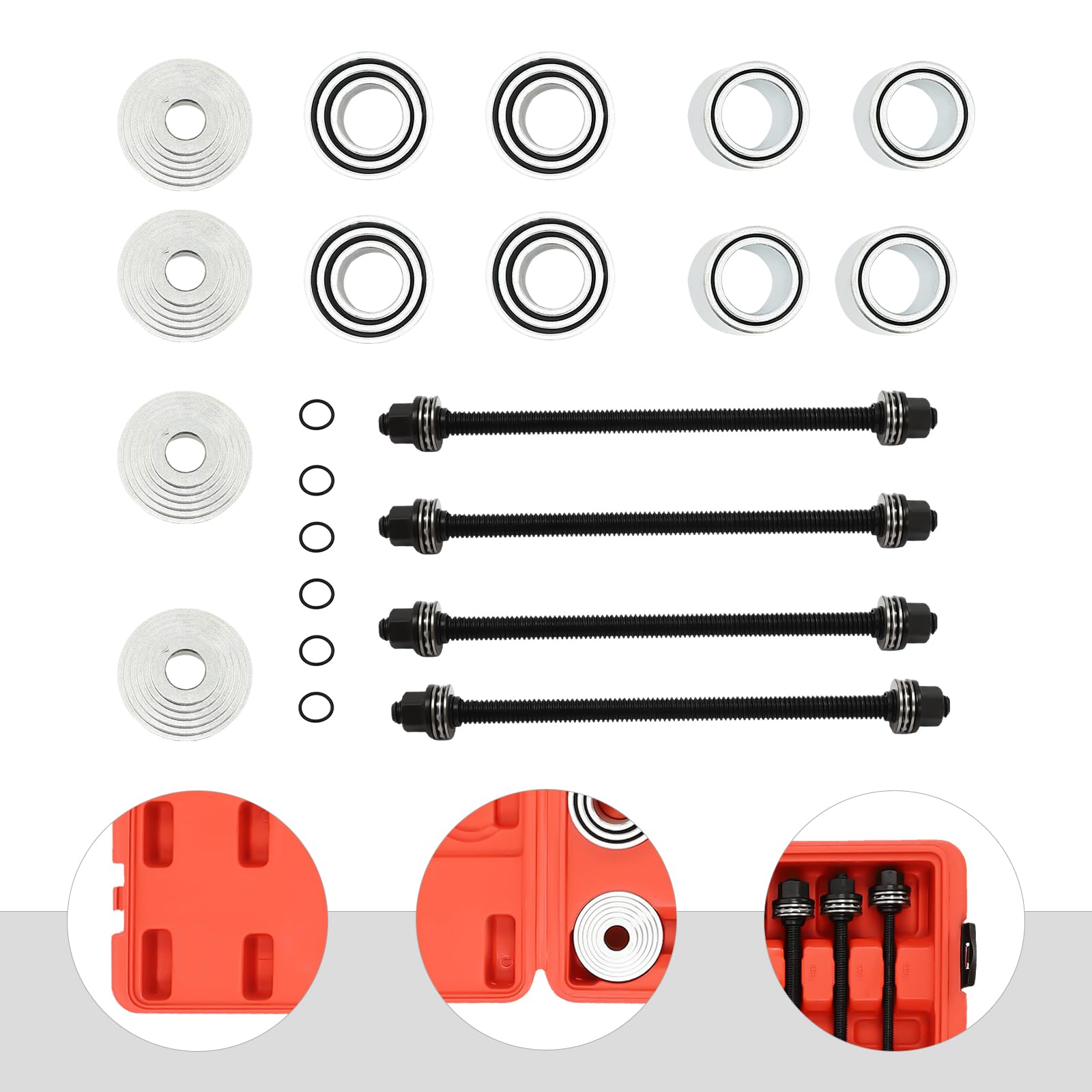 Kit Manicotti A Pressione 28 Pezzi - Professionale Per Rimozione Boccole, Cuscinetti E Guarnizioni Auto