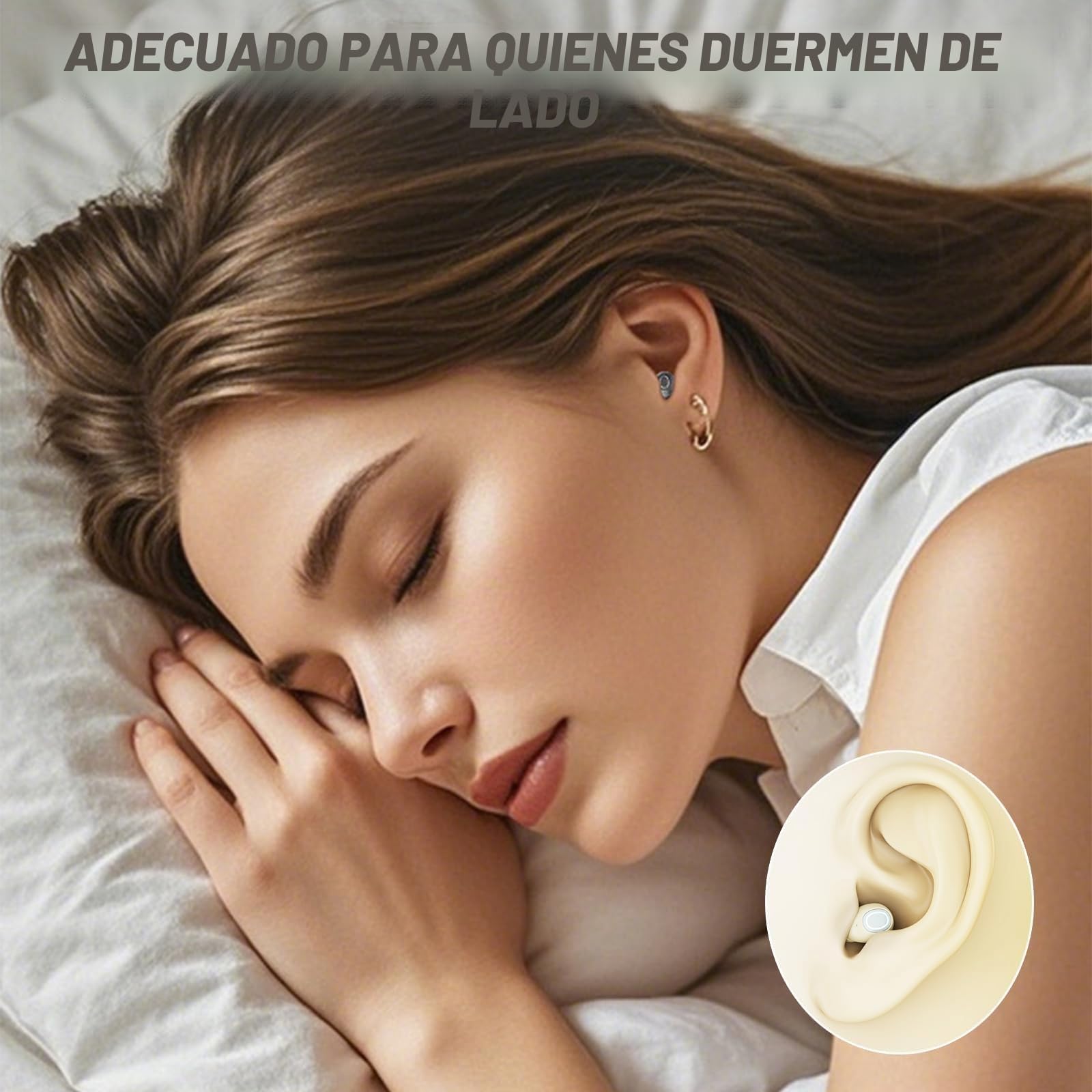 Mini auriculares in-ear inalámbricos Bluetooth inalámbricos Sleep Headphones Pequeños auriculares para dormir de lado Invisibles Auriculares para orejas pequeñas Inalámbricos Auriculares Inalámbricos