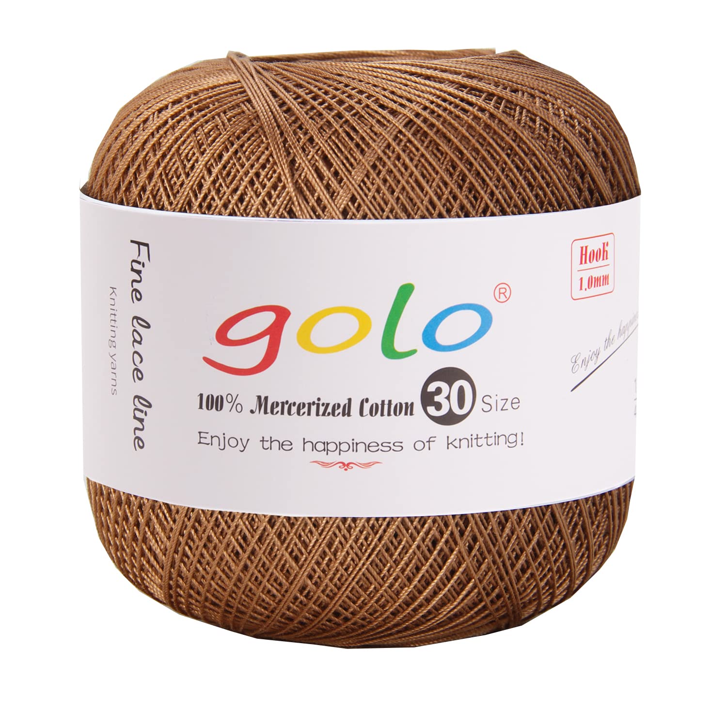 golo Crochet Thread Size 30 Yarn for Hand Crocheting Brass Yarn 615 — image 1