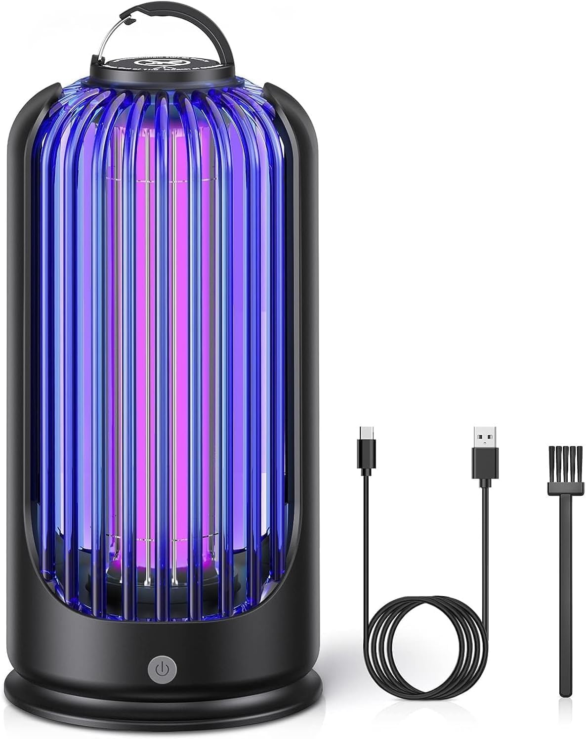 bug zapper for indoor outdoor, rechargeable mosquito zapper with 3600v high powered, electric pest control insect fly zapper can attract gnats, mosquitoes, flies, moths for home, patio