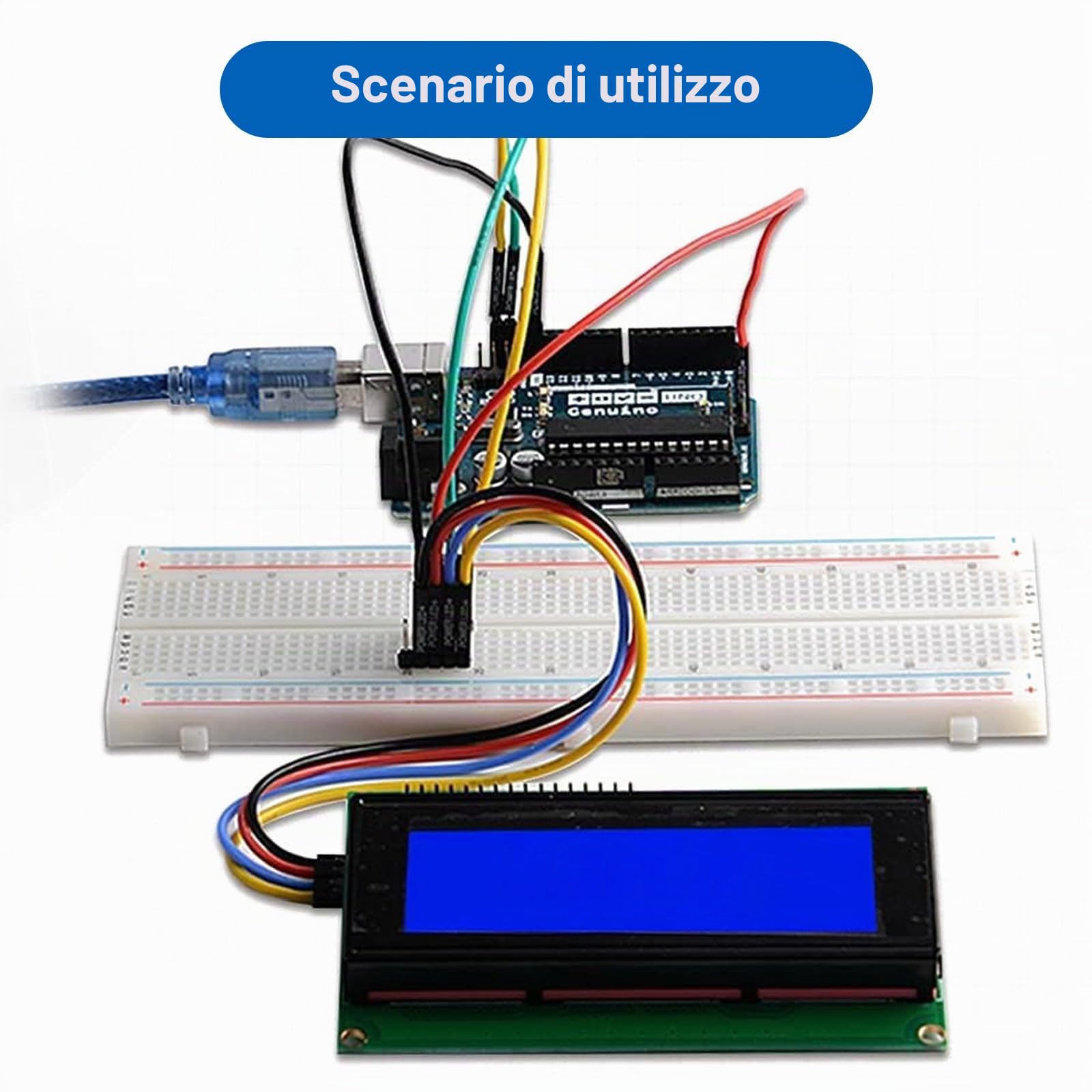 LCD Display Modul Binghe 2 Stücke 2004 LCD Display 20x4 Zeichen Display Modul I2C IIC Display 5V LCD mit Hintergrundbeleuchtung Blauem Bildschirm kompatibel mit Arduino mit Raspberry Pi