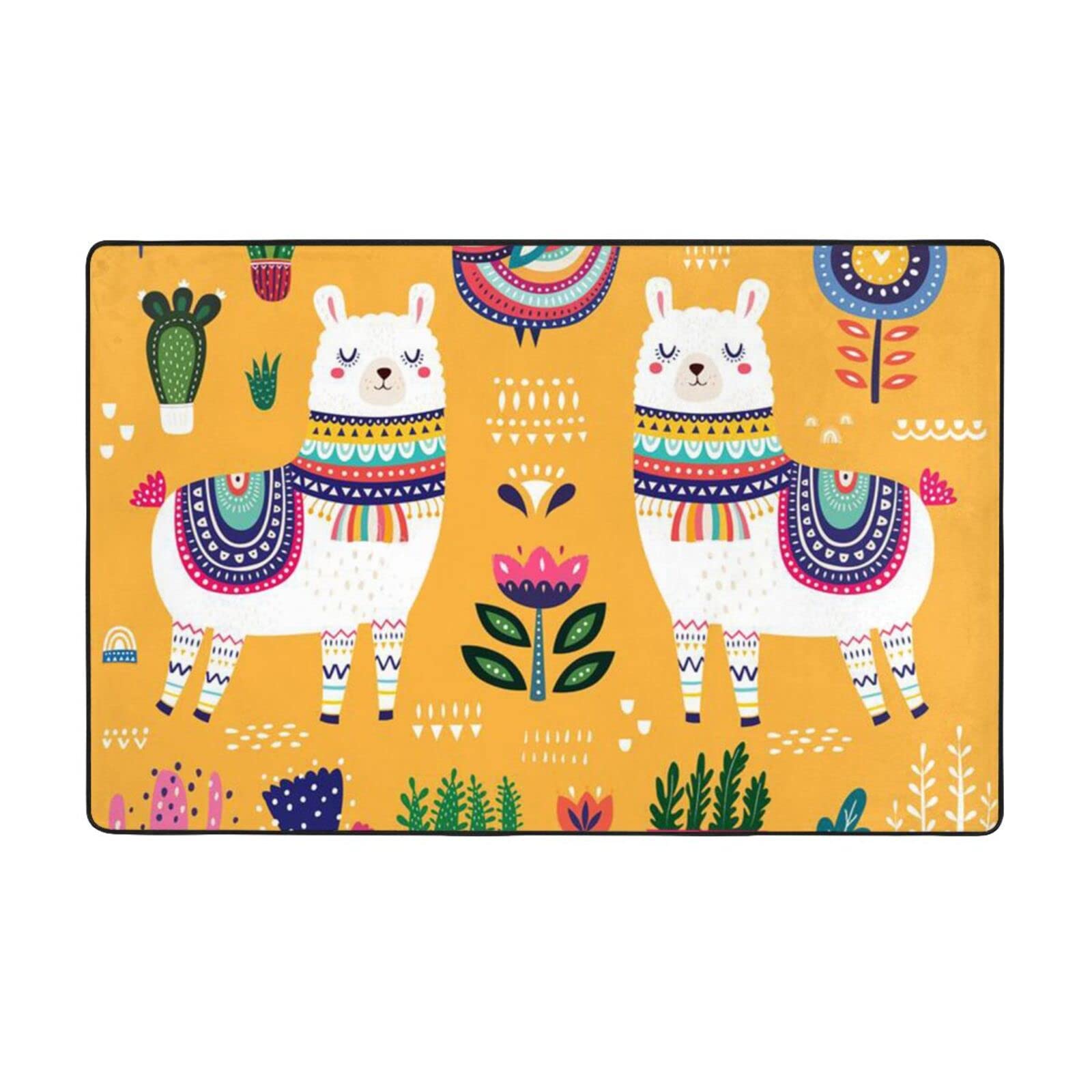 Tapis en flanelle anti-glisse 150x100 cm pour éviter les chutes sur parquet
