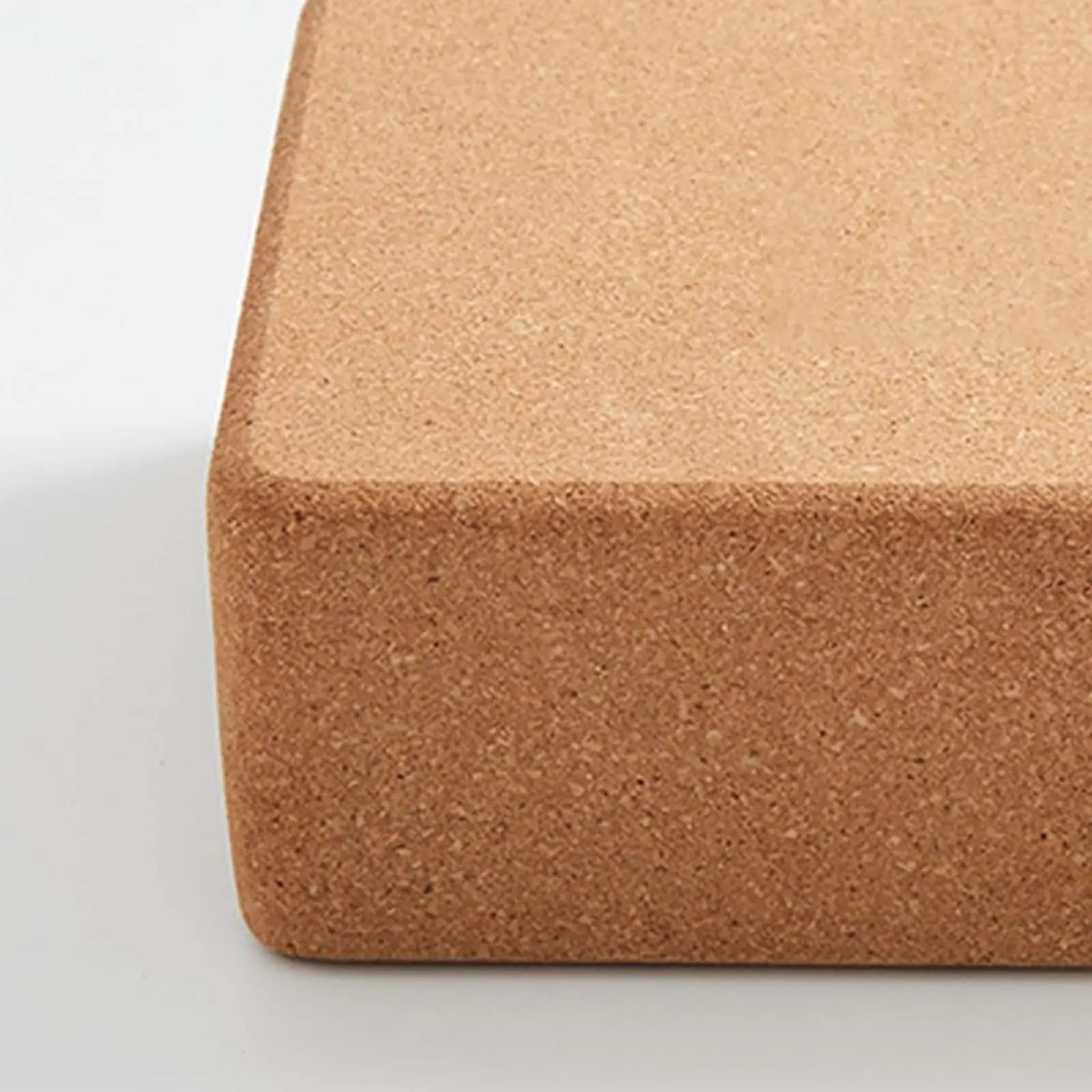 Bloque Yoga Cork Yoga Brick Single Block Body Building Supportive Soft Squat Wedge