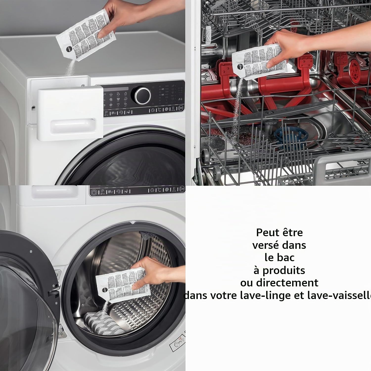 Wpro Détartrant universel pour machine à laver et lave-vaisselle 48 sachets 50 g