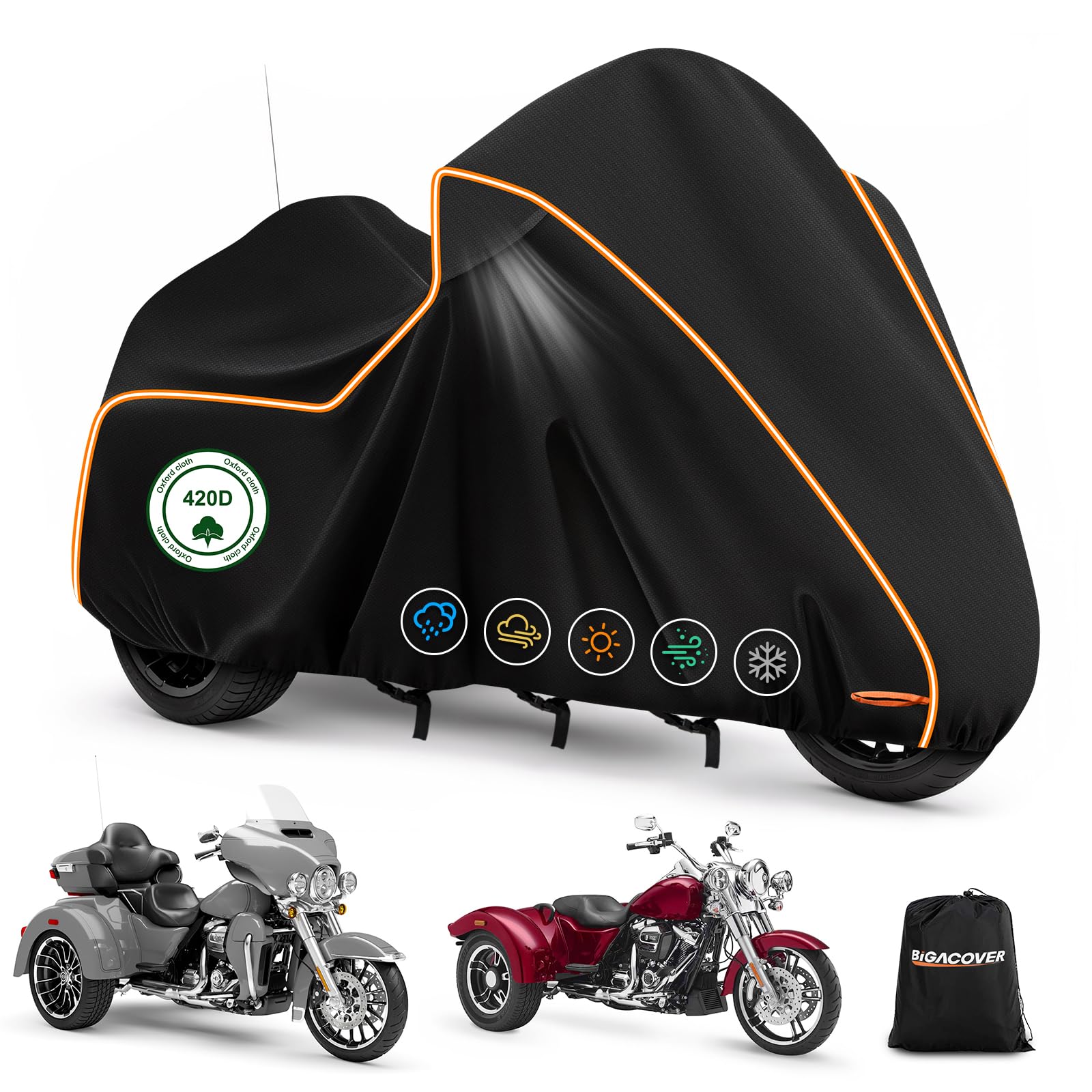 Amazon.co.jp: 420D オートバイカバー トライクモデル フリー 