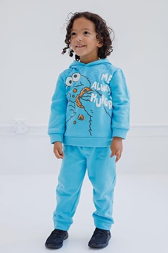 Miniatura 2 de Sesame Street Elmo Cookie Monster - Conjunto de sudadera con capucha y pantalones para niños pequeños