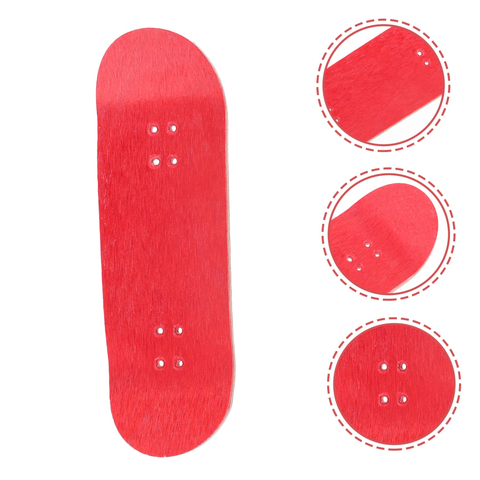 Abaodam Skateboard DIY Kit Mini Hand Board for Kids 5-Layer Maple Wood Non-Painted Skateboard Toy Fingertip Toys Relief