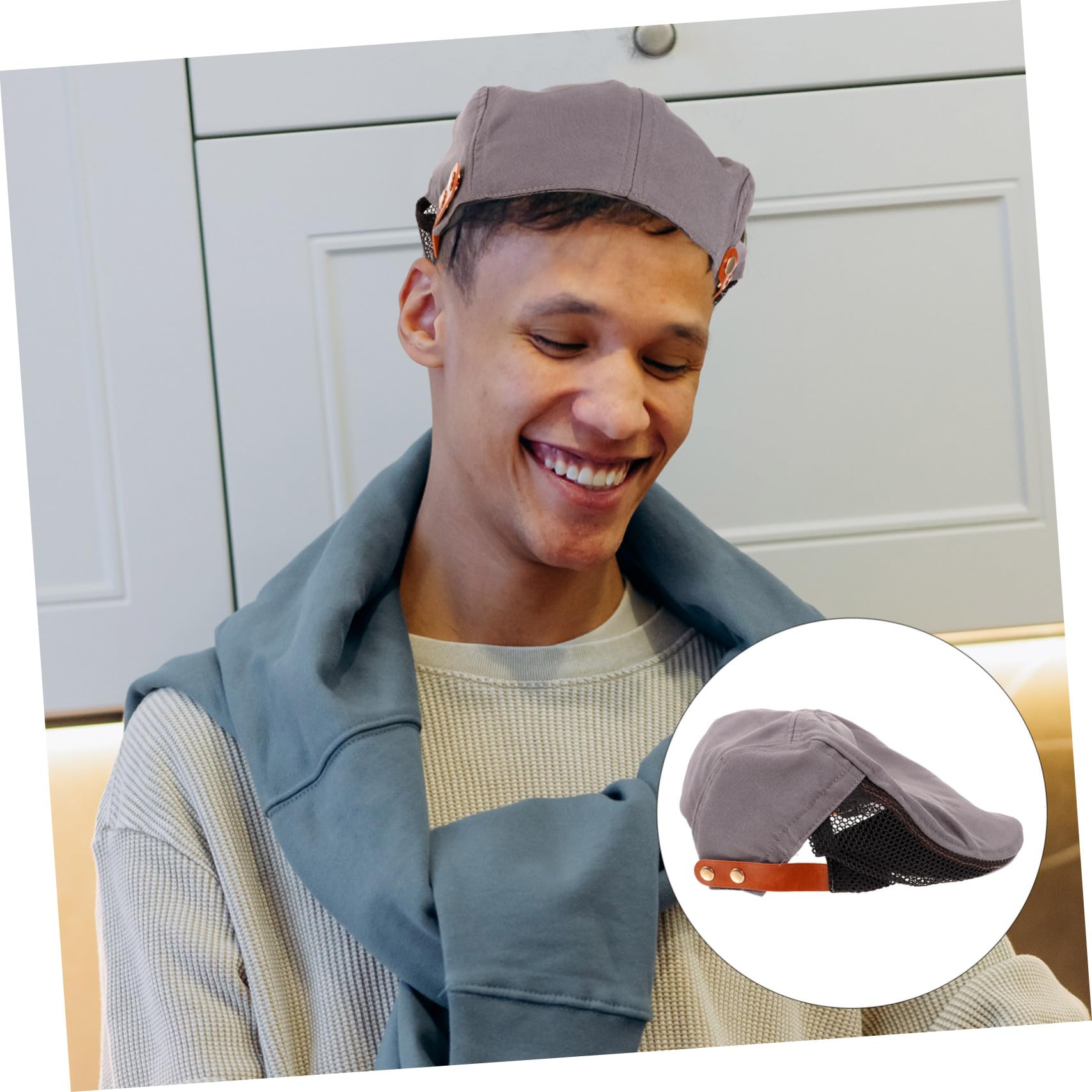 PRETYZOOM Unisex Chef Hat Men's Waiter Beret Cap Breathable Catering Work Hat Stylish Chef Accessory for Summer