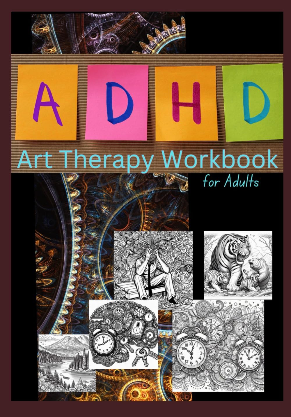ADHD Art Therapy Workbook: for adults