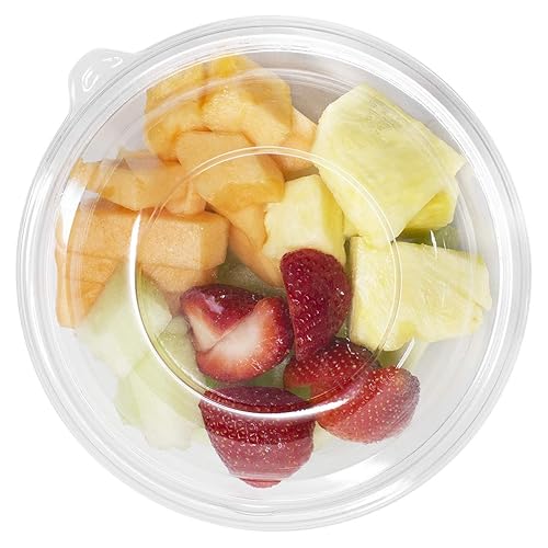 Miniatura 2 de Karat FP-BRL165-PET - Tapas para ensaladera de mascotas de 24 onzas, transparente (caja de 300)