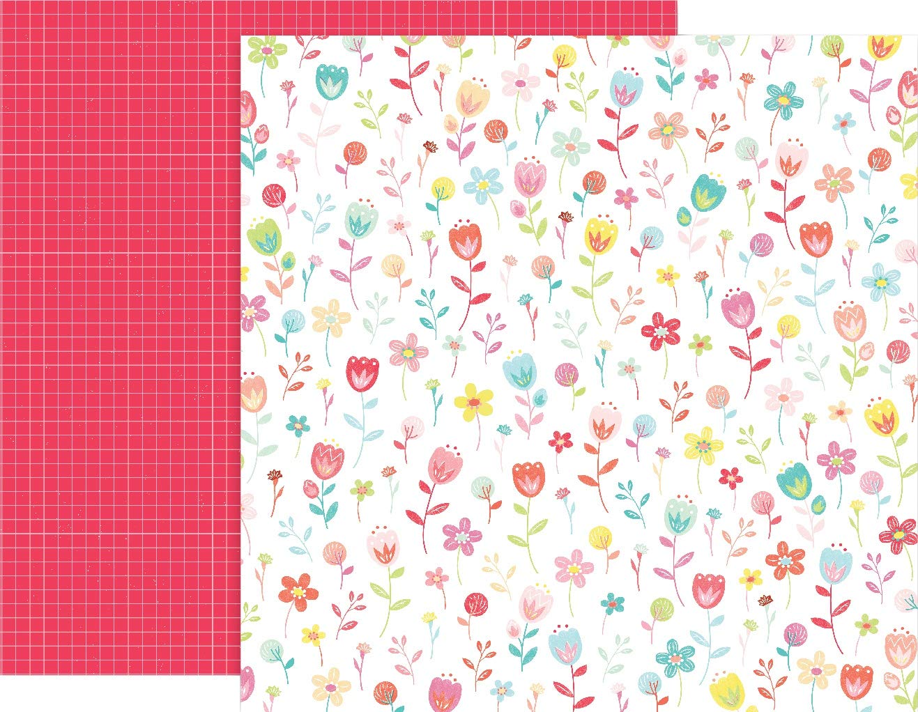 Papier cartonné multicolore Pink Paislee pour album scrapbooking créatif