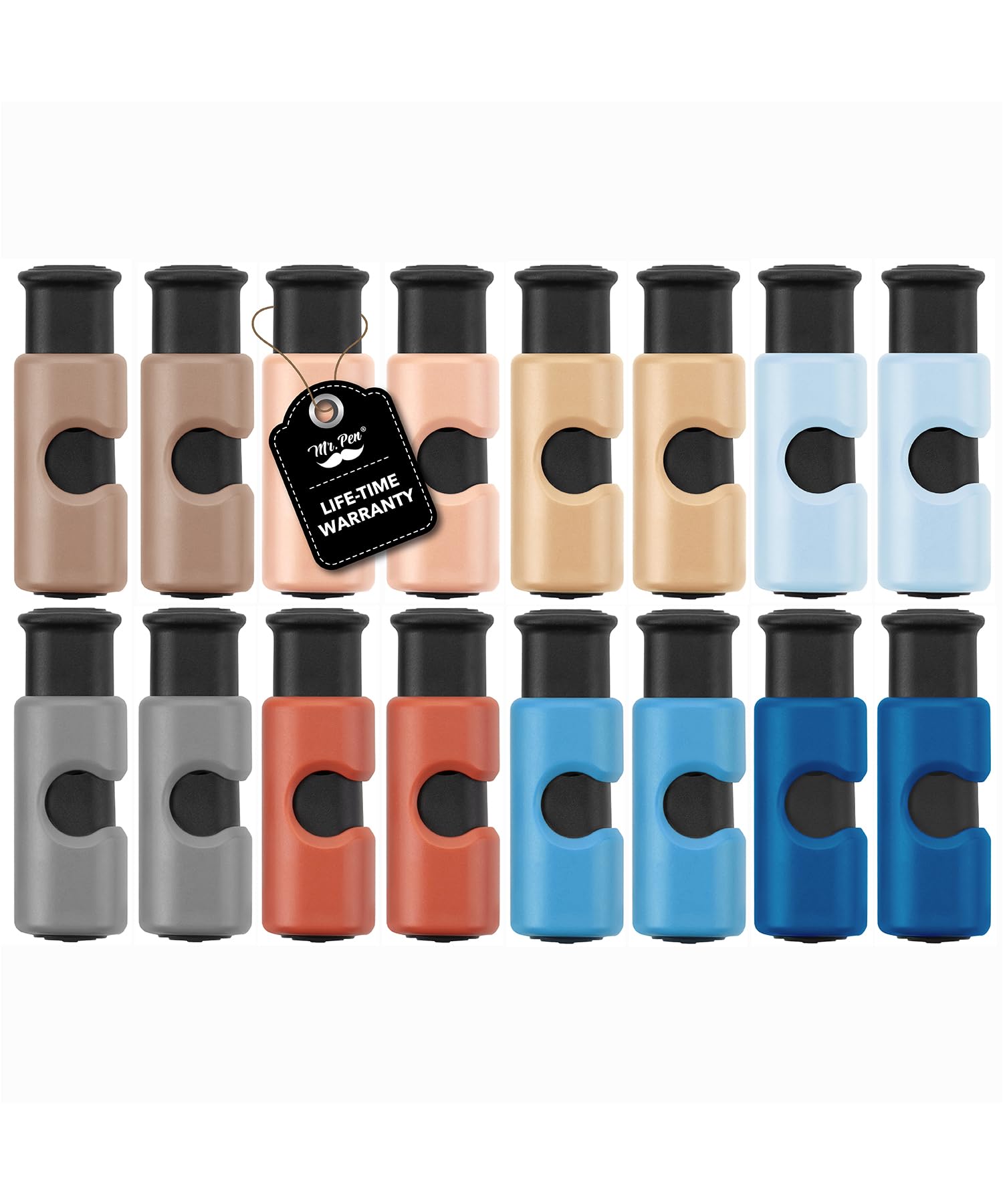 Mr. Pen- Squeeze and Lock Bread Bag Clips, 6 cm, 16 Pack, Multicolor Squeeze Lock Clips, Reusable Bag Closures for Bread, Snacks, Coffee, Food Storage, Fits Thick and Thin Bags