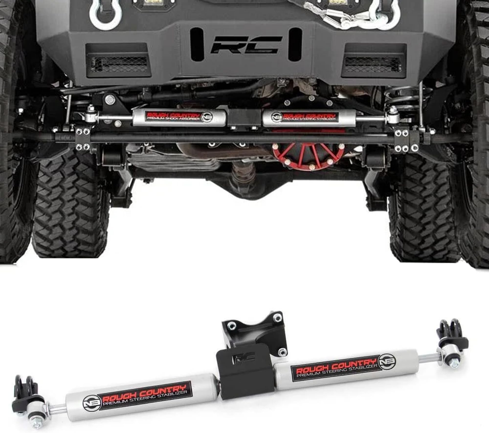 Rough Country 8734930 Steering Stabilizer