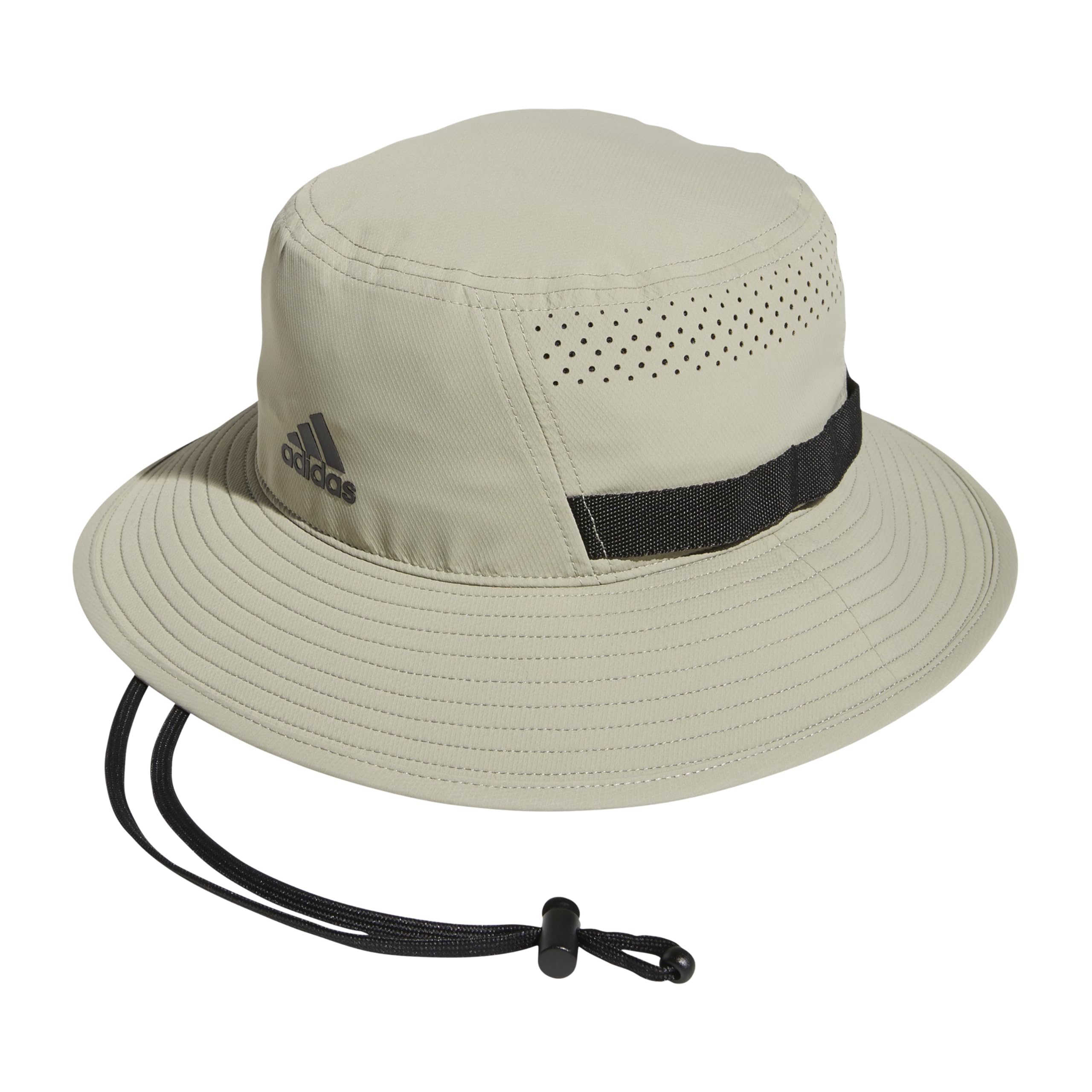 adidas Men's Victory 4 Bucket Hat, Feather Grey/Black, Large-X-Large