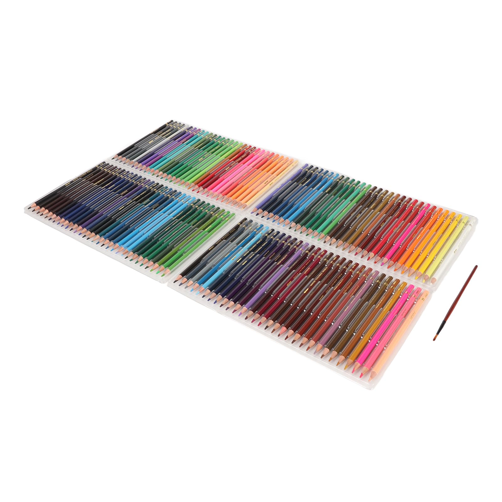 Professionelles Aquarell-Buntstift-Set, Künstler-Buntstifte mit 7,5 mm dickem Kern, wasserlöslich für Verblenden und Schichtung, inklusive Pinselstift zum Malen, Skizzieren und (120 Farben)