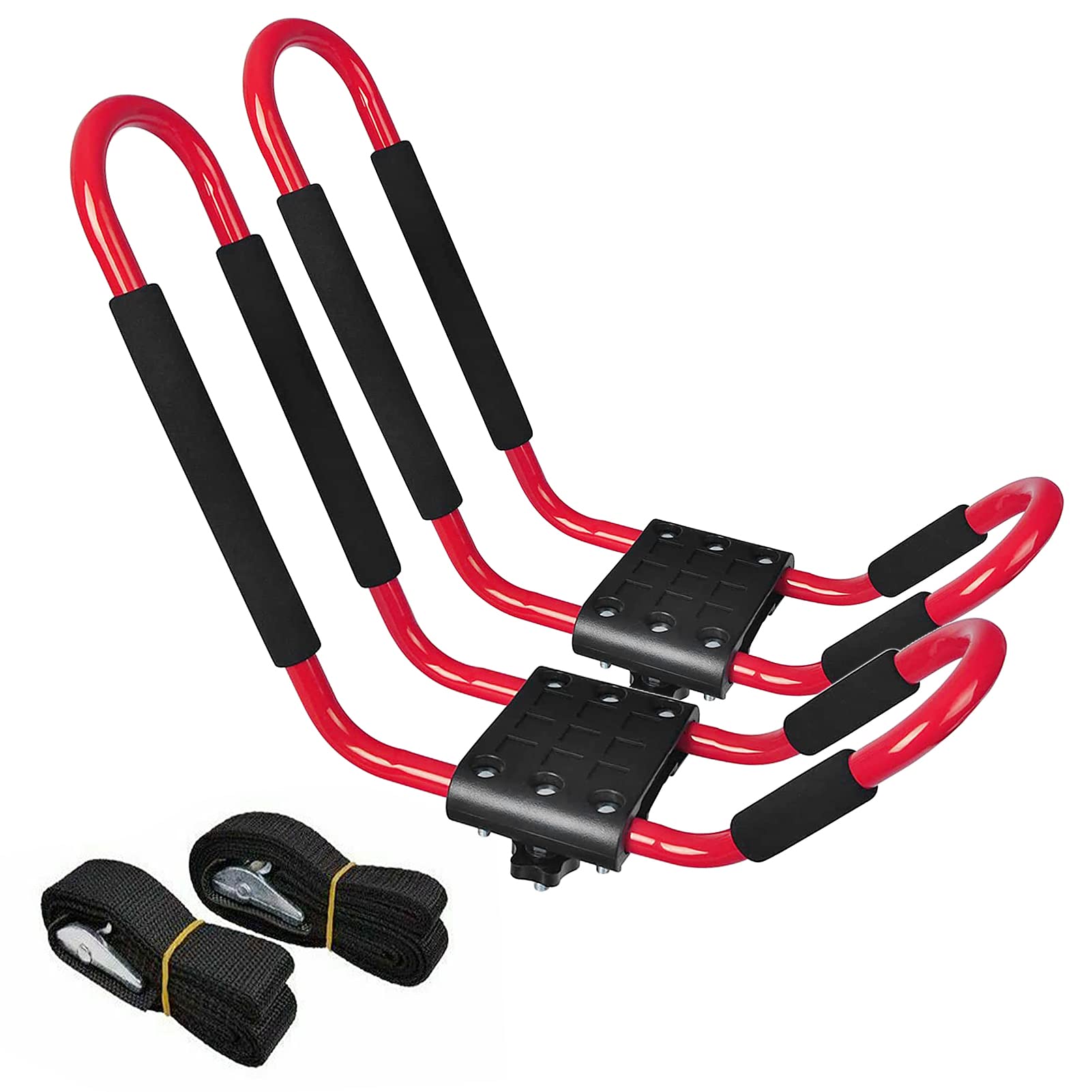 Soporte de Montaje en Techo para Kayak J Bar, 1 par de Soportes para Techo de Kayak, Canoa, Barco, Tabla de Surf, Soporte de Techo para Coche, SUV, camión, Barras transversales