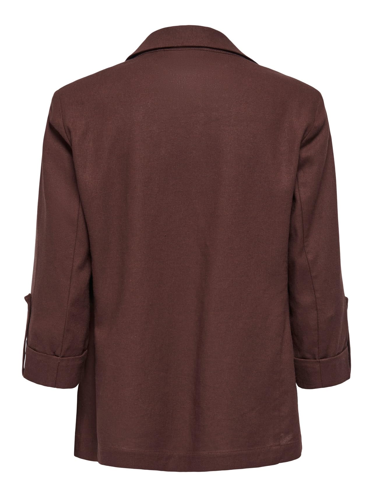 ONLY Onlgoa 3/4 Unline Linen BL Blazer CC TLR, Marron/Pierre, 38 Femmes