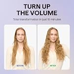Wavytalk Power Wave Hair Crimper Curling Iron, Hair Curler for High-Volume Waves, Ventilation Design for Less Damage, Ionic Reduces Frizz, Effortless-Waver, Dual Voltage Hair Waver, Pink