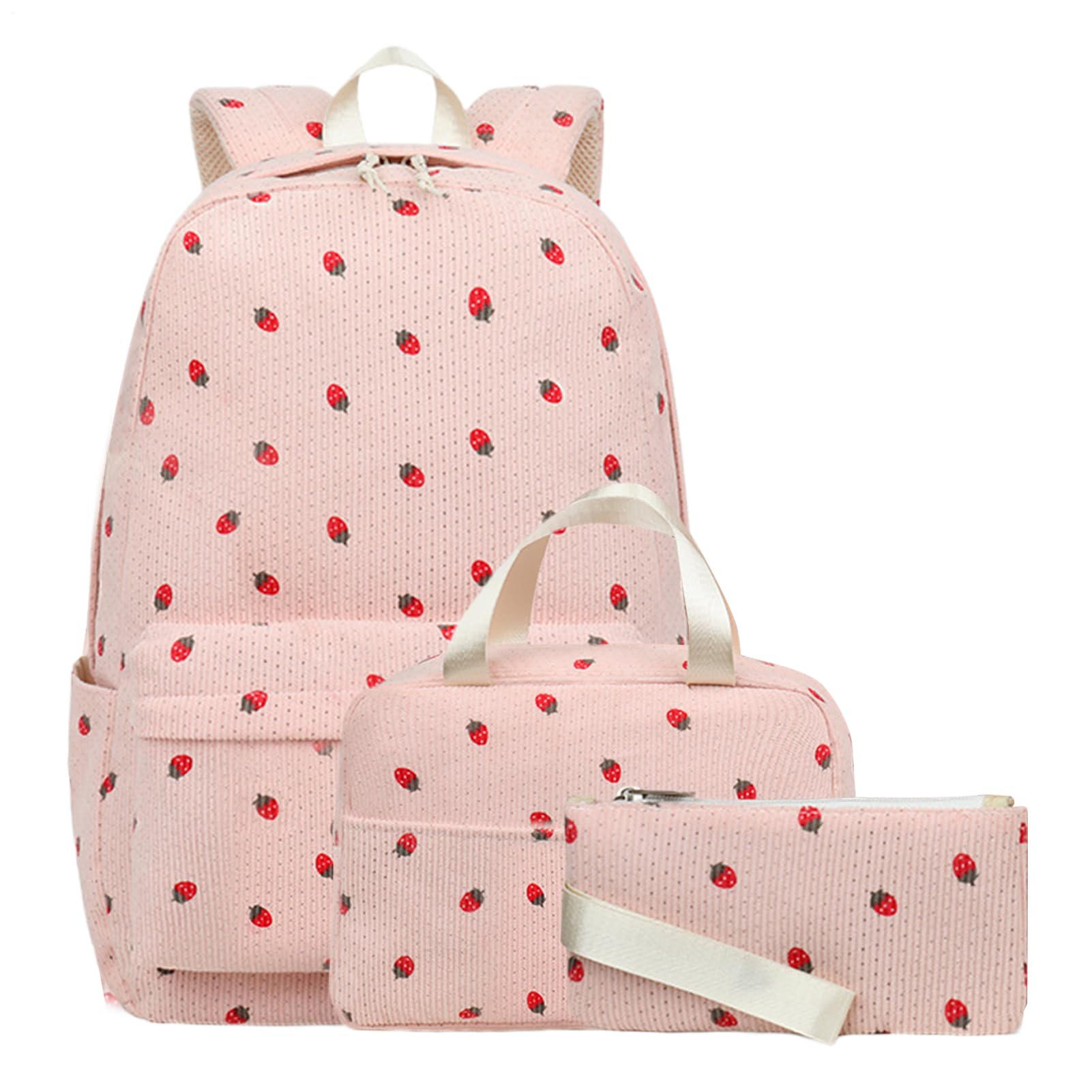 Mädchenrucksack Tornister Rucksäcke Brotdosen Federmäppchen | Süßes Tornister Set für Frauen und Mädchen, Tagesausflüge, Wanderungen, Camping, Outdoor-Aktivitäten, Universität, Sport und