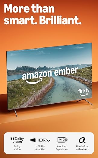 Amazon Ember 65" QLED Series with Fire TV (newest model), 4K Ultra...