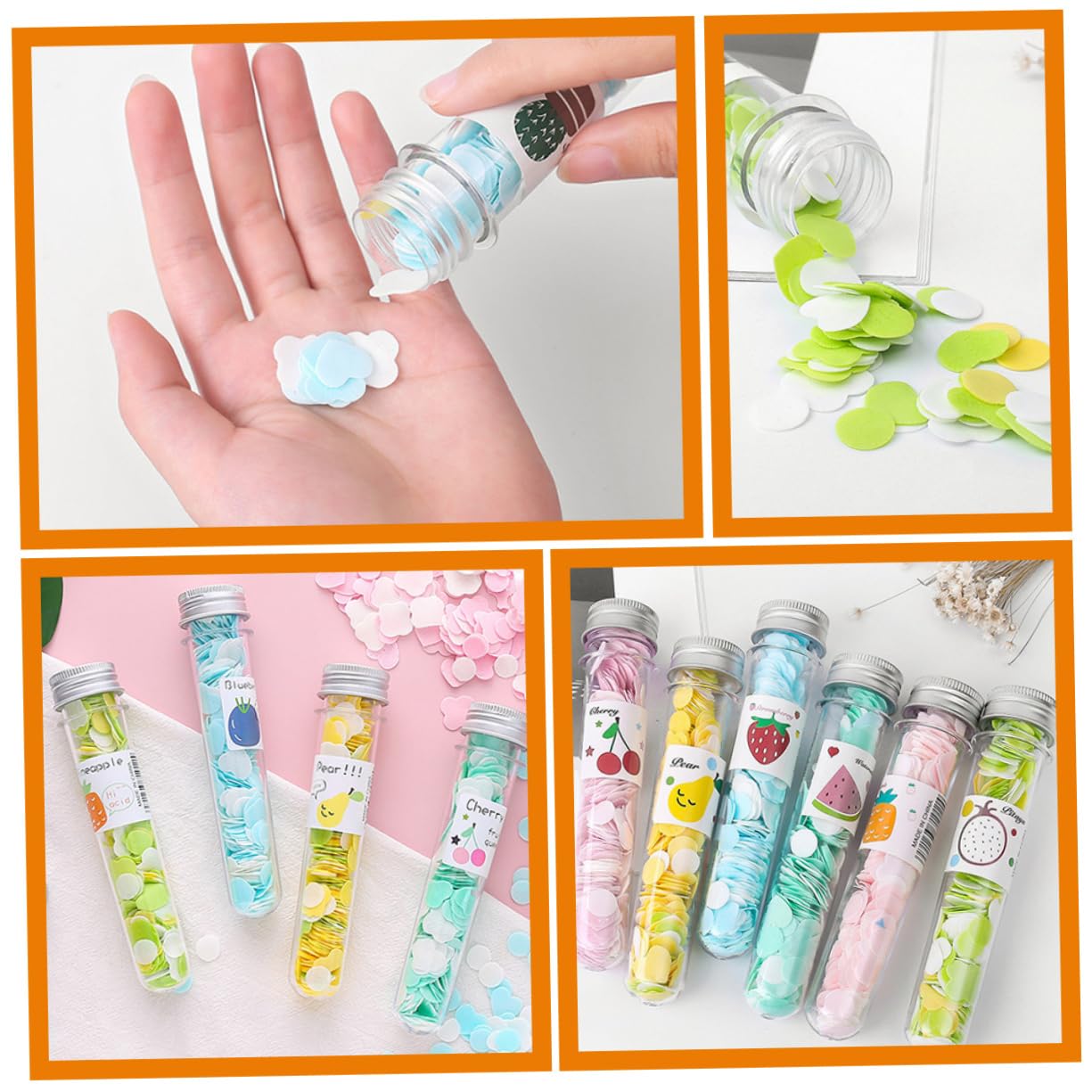 Toddmomy Sapone Portatile in Compresse Flaconi Sapone da Viaggio Articoli da Toeletta da Viaggio Sapone per Le Portatile Piccola Fetta di Sapone alla Frutta Carta da