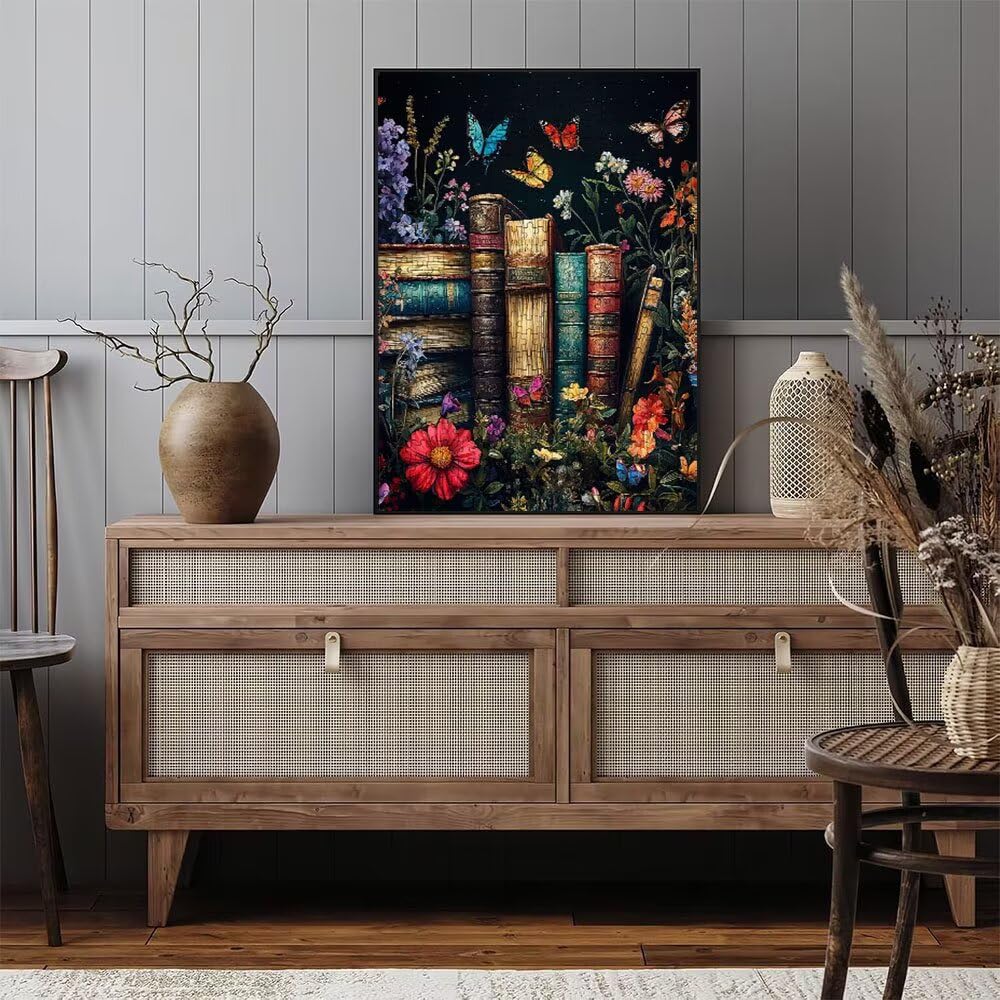 BüCher Blumen Schmetterlinge Puzzle 6000 Teile, Klassische Puzzles, Geschicklichkeitsspiel Puzzle für Erwachsene, Puzzlespiele Ganze Familie, Mit Schöner Verpackung, Dekoration Puzzles DX0YL3-837