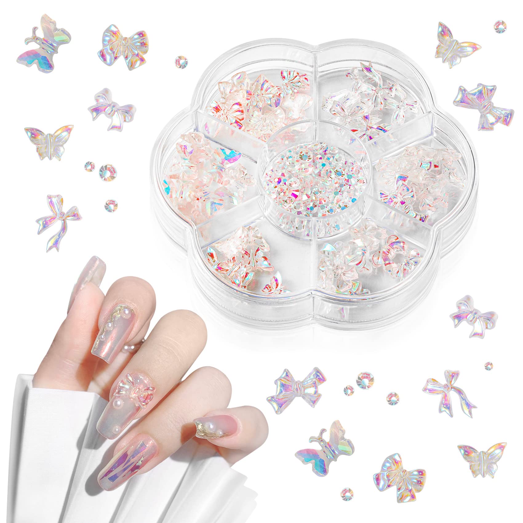 Amazon.co.jp: Annhua ネイルパーツセット 3D 立体 デコパーツ ネイル  