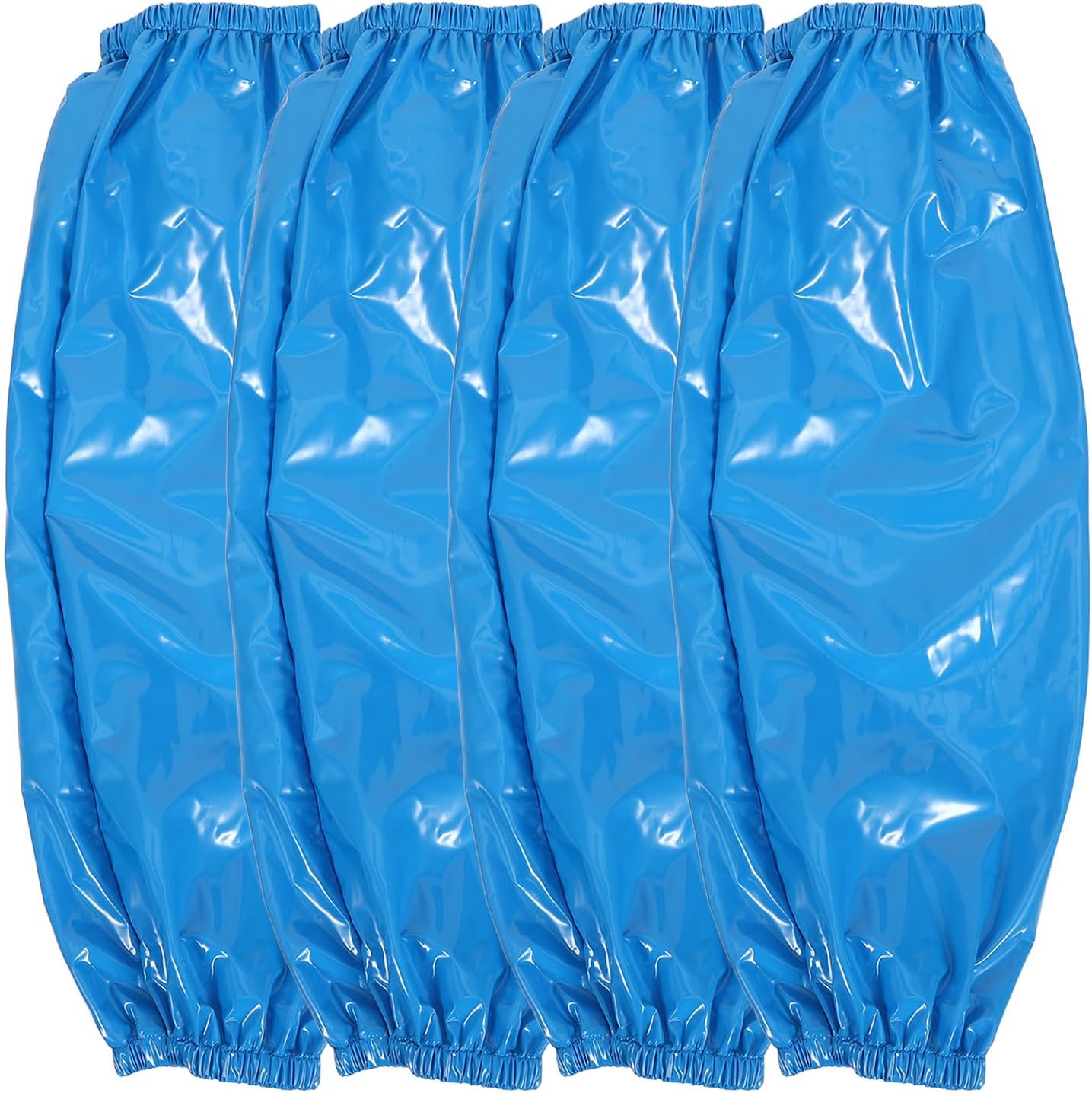 2 Pairs Protective Arm Covers: TPU Waterproof Sleeves - Oil-Resistant Kitchen Safety Sleeves - Oversleeves for Food Service Industrial Work