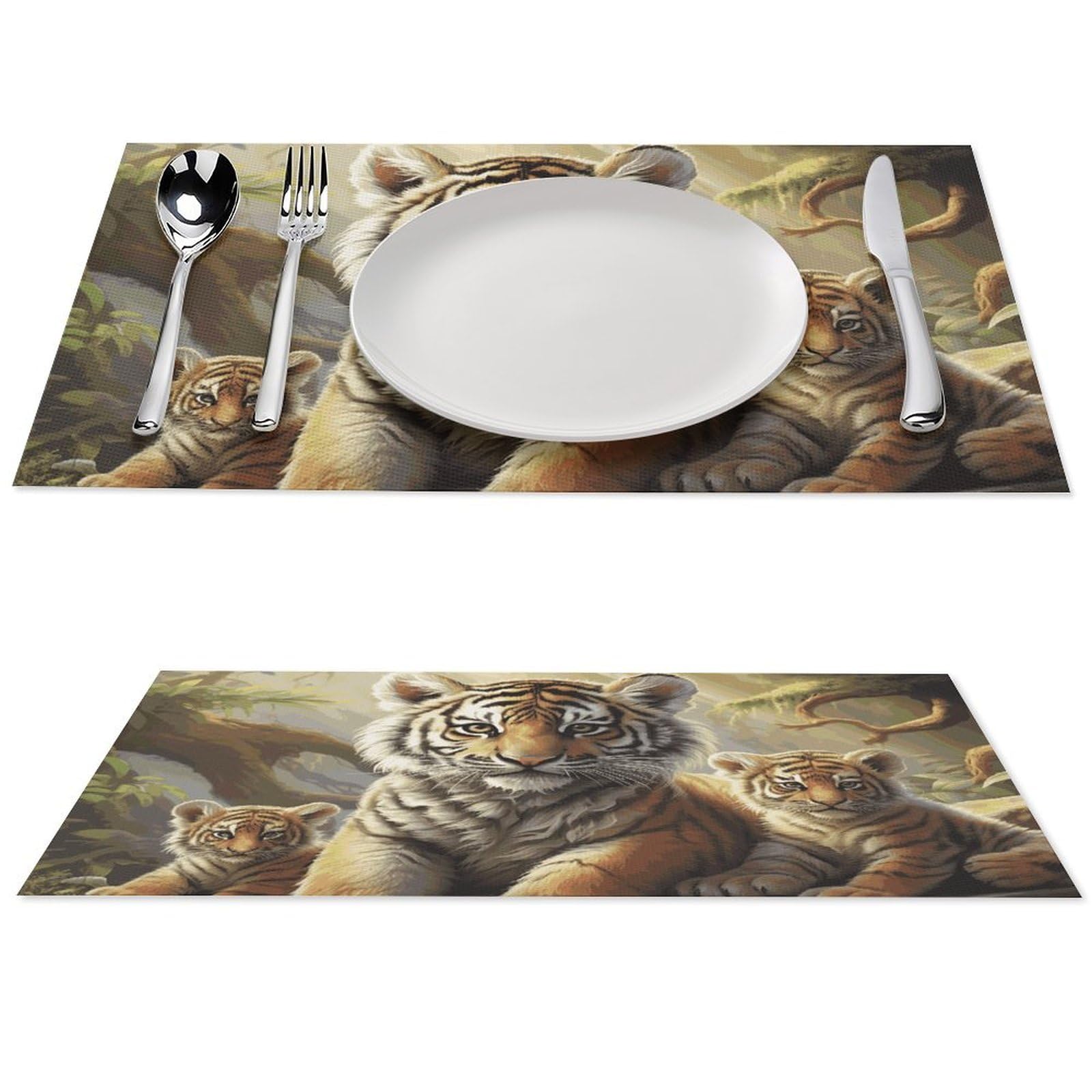 Sets de table lavables antidérapants pour protéger la table des taches d'enfants